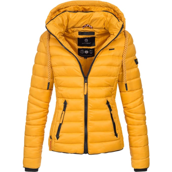 Navahoo Dames Gewatteerde Jas Lulana – Licht, Trendy & Afneembare Capuchon