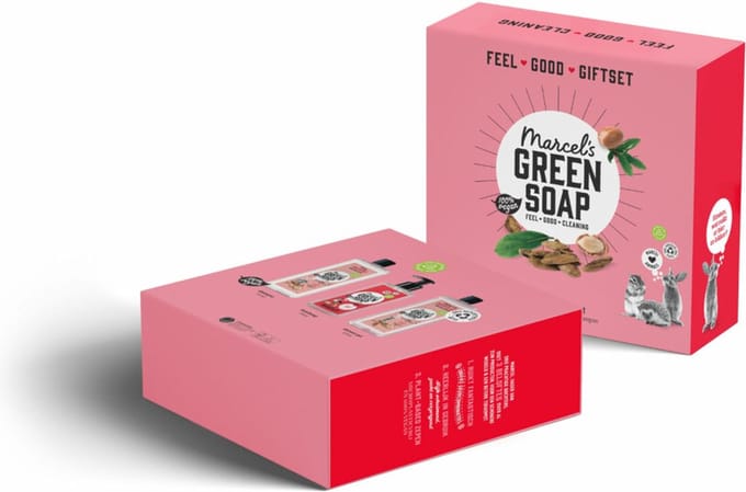 Marcel's Green Soap - Giftbox Argan & Oudh - 6 x 3 stuks - Voordeelverpakking