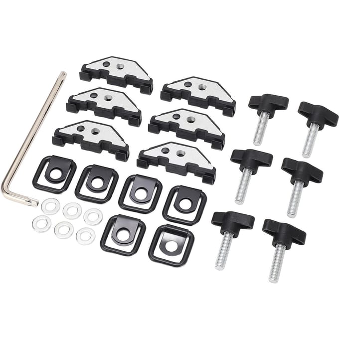 Hardtop Bouten en Moerclips Kit Snel Verwijderbare Bevestigingsmiddelen Duimschroeven Met Sjorogen voor gray