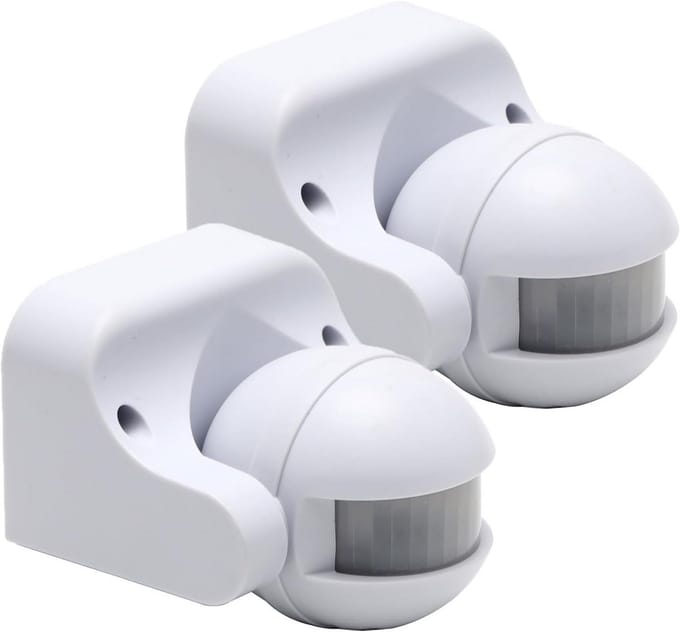 2x PIR Infrarood Bewegingssensor Lichtschakelaar Plafondmontage