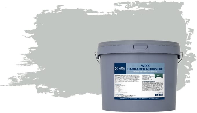 Wixx Badkamer Muurverf Matt - 10L - RAL 7035 | Lichtgrijs