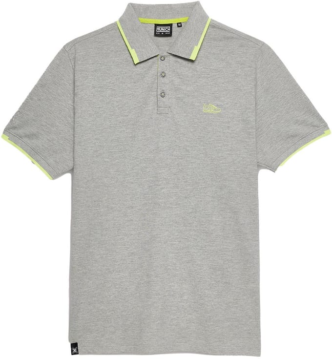 Munich Slam Lifestyle Korte Mouw Poloshirt Grijs S Man