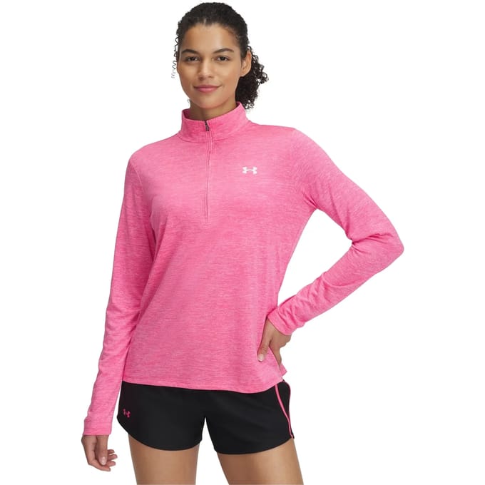 Under Armour dames-shirt met lange mouwen Tech 1/2 Zip-Twist