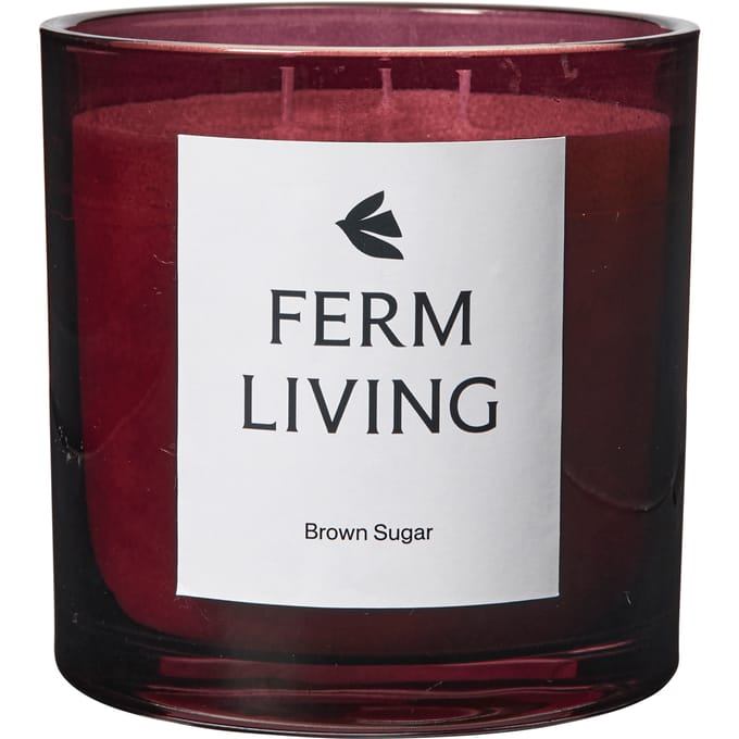 Ferm Living Vitto geurkaars - dark grape - Hoogte 12 cm