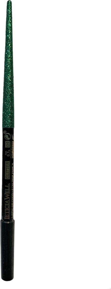 Leticia Well - Glitter Oogschaduw Eyeliner Potlood - Groen Glitter - Nummer 04 - 1 stuks