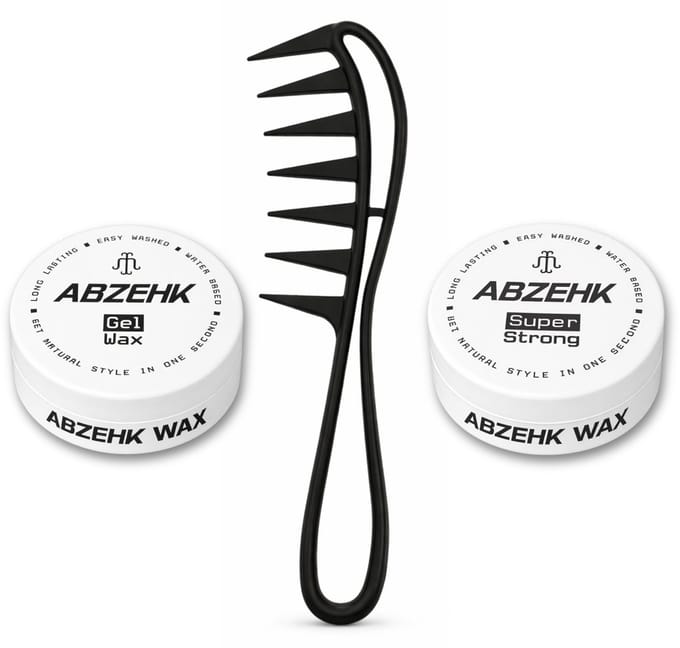 Haarwax - Gel Wax - Super Strong - 150 ml - Abzehk - Met Styling Kam - Haarstylingtools