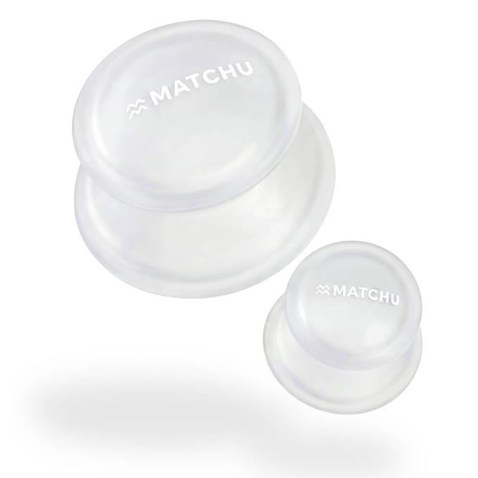Matchu Sports Cupping set deluxe - 2 Premium Cups - Wit/Transparant