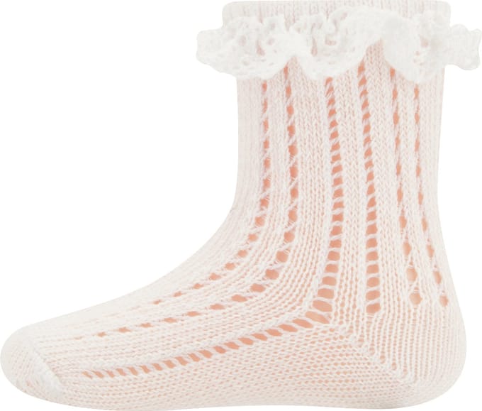 Ewers Ruche Festive Babysokjes - Mt. 19/22 - Offwhite