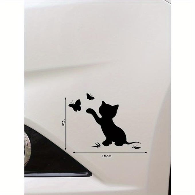 1 stuks Kattenpatroon Auto Sticker one-size