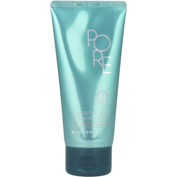 Mizon, Pore Refine Mousse Nettoyante Profonde, 4.05 fl oz (120 ml) white