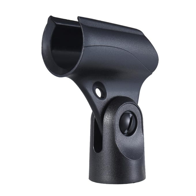 M-7 Plastic Mic Clip Draadloze Microfoonhouder 22mm Verstelbare Kantelhoek zwart