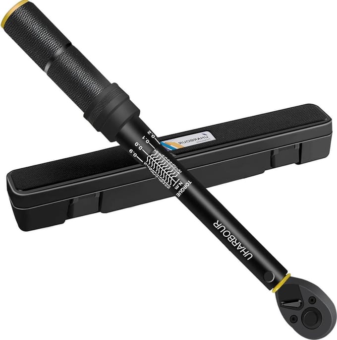 Bike Torque Wrench 1/4 3-25 Nm With Micro Adjustment - ±3% Error Accuracy - Dual Direction - 72 Teeth