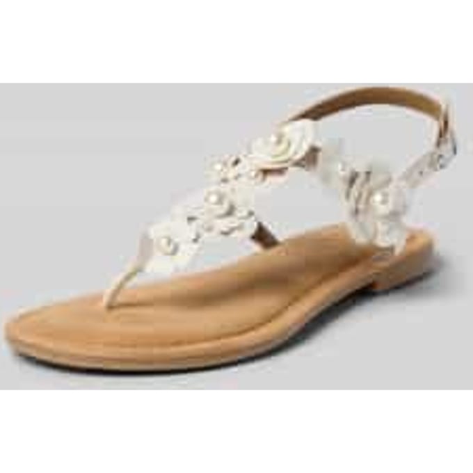 Tamaris Espadrilles met hak goud Textiel - Dames - Maat 42