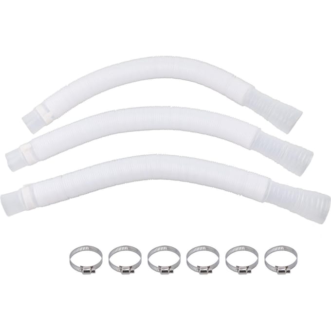 3 Stuks Slang Polyethyleen Plastic Vervanging Drukbestendig Lekvrij Zwembadpomp Slang white