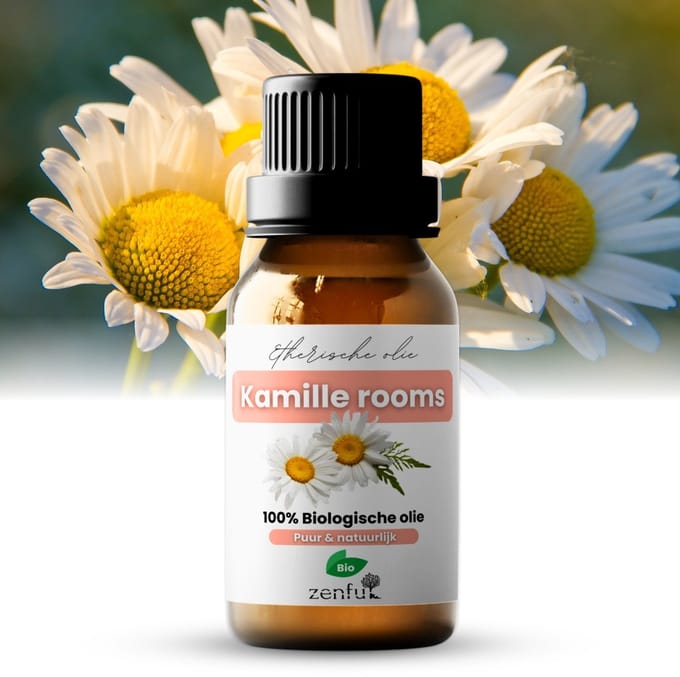 Kamille olie - 100% Puur & Bio - Etherische Olie - Natuurlijk - Roomse Kamille - Stomen - Diffuser - Baby - Druppels - Chamomile - 10ml