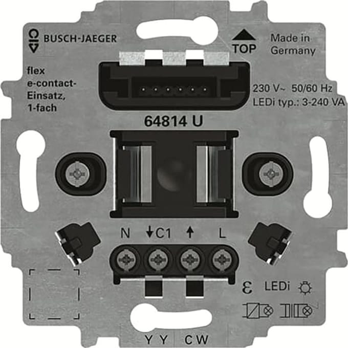 ABB Busch FlexTronics Enkele E Contacten Behuizing - 2CKA006800A3047