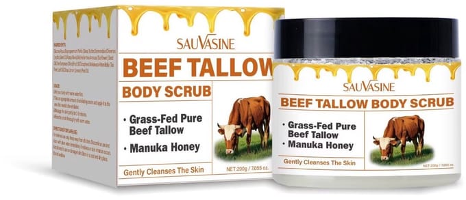 Beef Tallow Body Scrub - Grasgevoerd - Manuka Honing