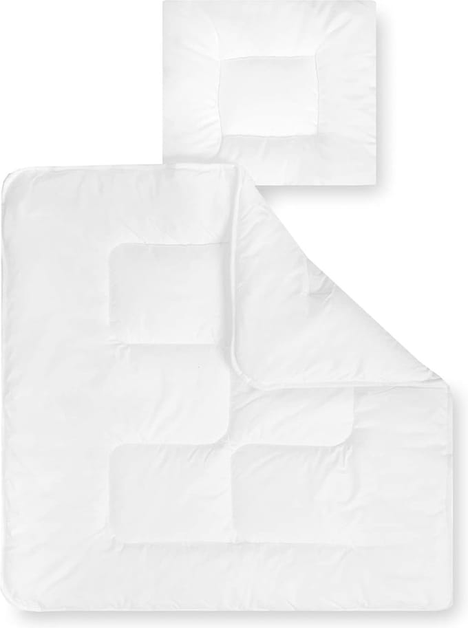 Kinderdekbed Basic, deken met kussen, Oeko-Tex standaard 100, afmetingen 80 x 80 cm + 35 x 40 cm