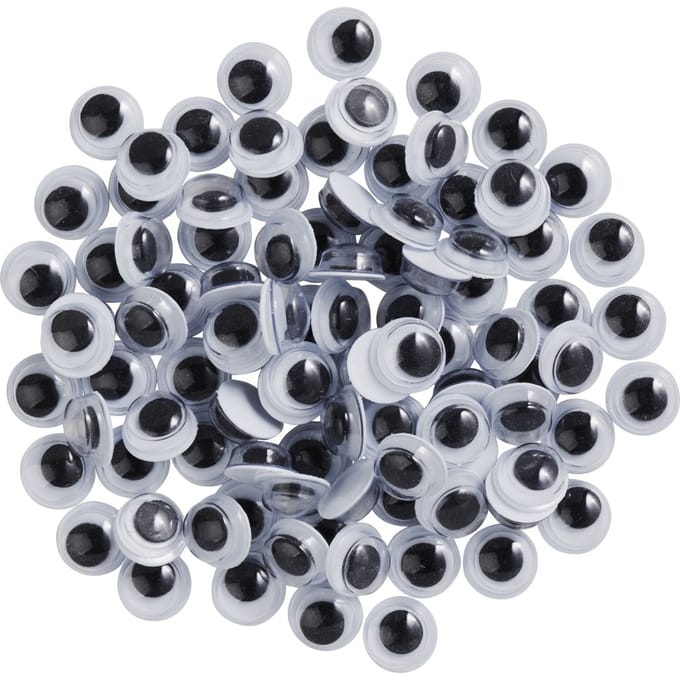 VBS Wiebeloogjes om op te plakken "Rond", 6 mm, 100 stuks