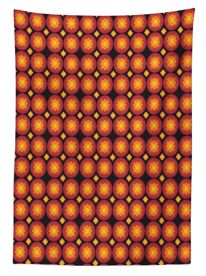 ABAKUHAUS – Tafelkleed Marigold Rozen – 140x170 cm – Satijn-Polyester