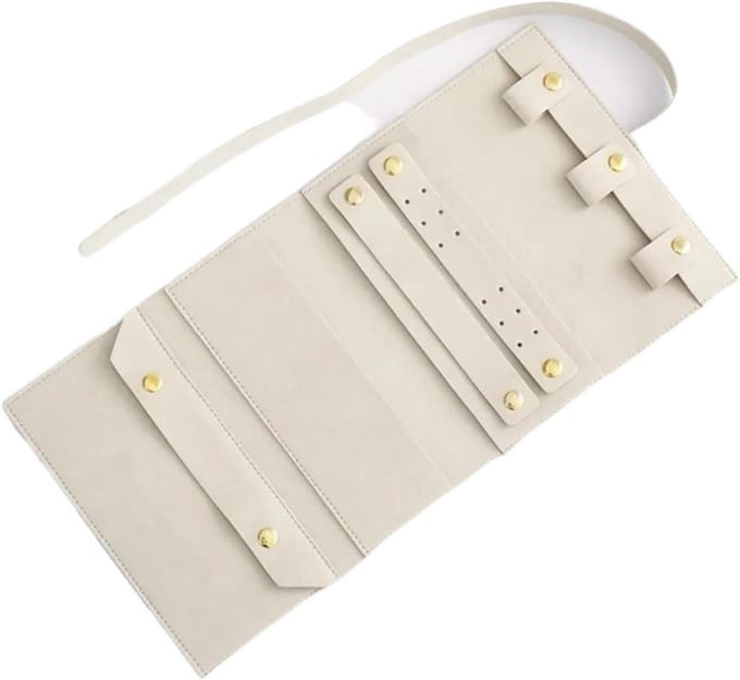 Sieraden Organizer - Opbergtas - Reis Opslag - Compact Opvouwbaar - 34 x 17 cm - Grijs