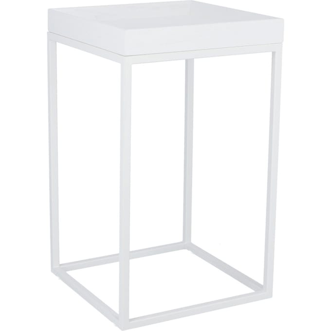 Jan Kurtz - Pino Bijzettafel - hoog - wit - essen wit