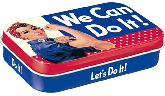 We Can Do It Pepermunt Blik XL
