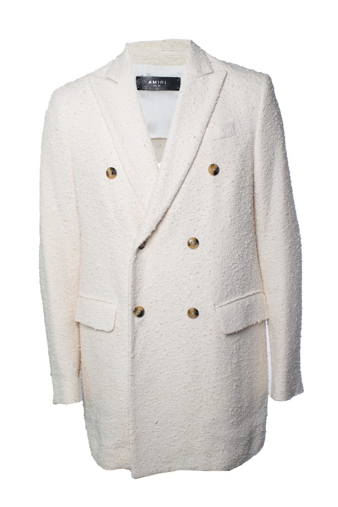 Amiri, witte bouclé blazer