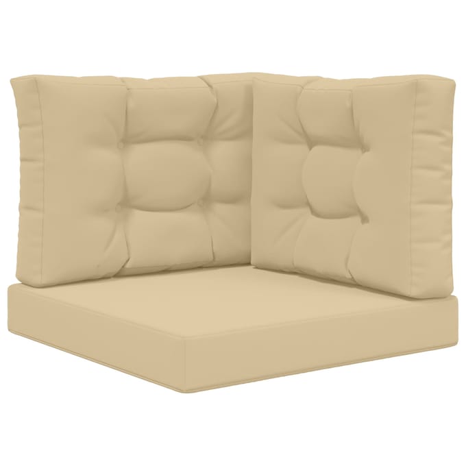 vidaXL - Buitenbankkussen - Polyester - Beige - 60 - x - 60 - cm