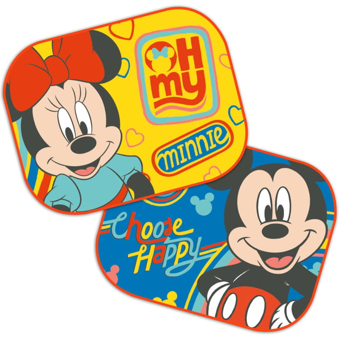 Disney Zonnescherm Mickey & Minnie 36 X 45 Cm Geel 2 Stuks