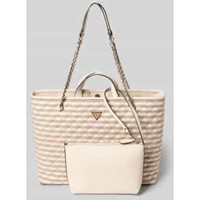 GUESS shopper Giully II 2 In 1 Tote Bag Taupe Multi