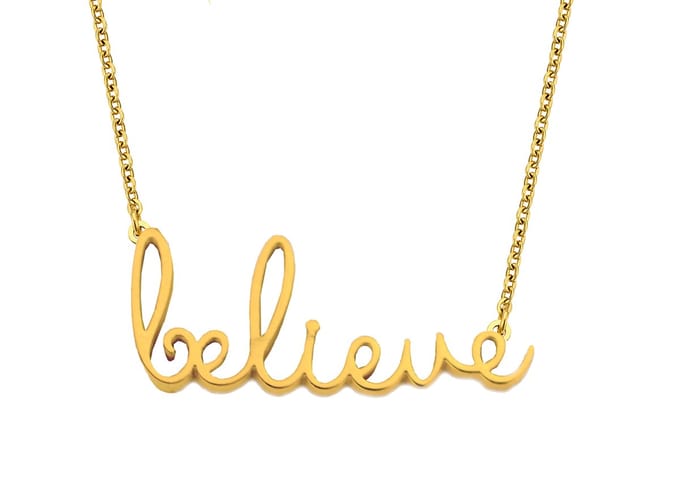 Key Moments 8KM-NE0013 Stalen ketting - 42 + 5 cm - Goudkleur
