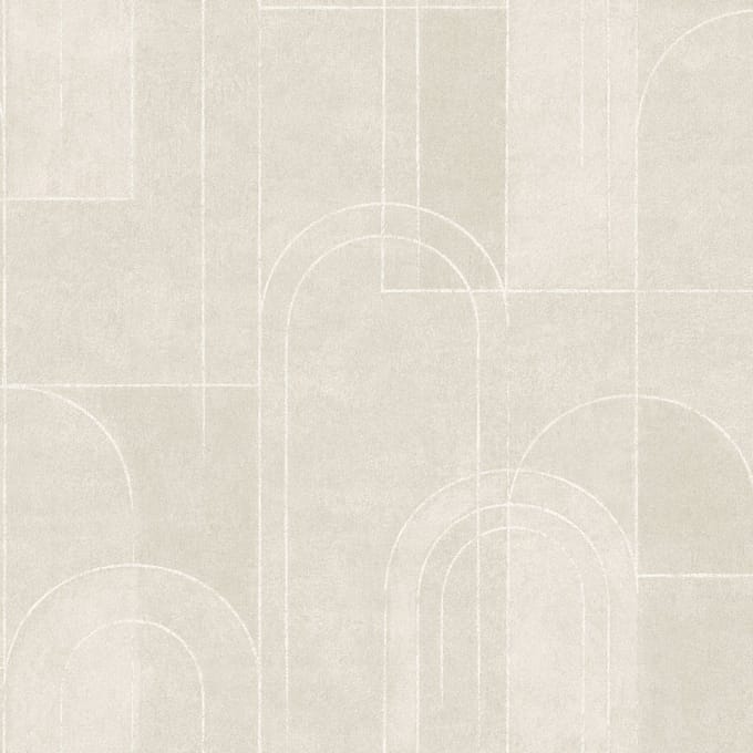 Boråstapeter Vliesbehang 4191 - Alla Tiders Hus - Grafisch Beige - 53cm x 10.05m