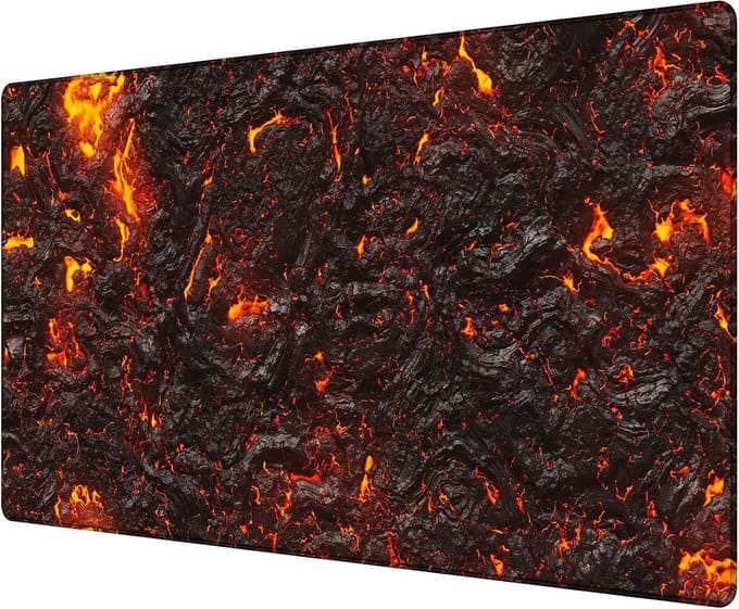 XXL Gaming Muismat 90x40 cm Bureauonderlegger met Antislip Basis en Genaaide Randen