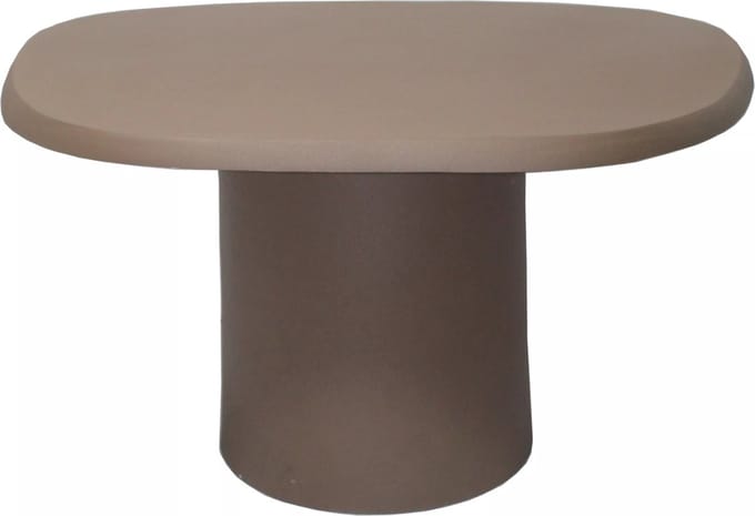 Vente-unique Salontafel van metaal - Taupe - ZINARA