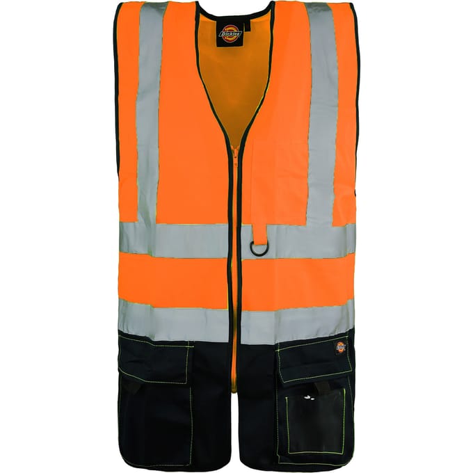 Dickies Tweekleurig Hi-Vis Heren Oranje Vest