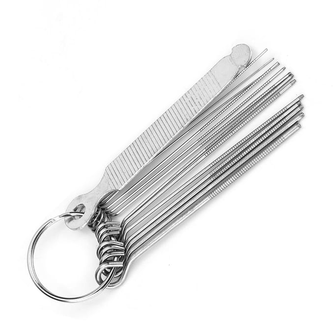 Gitaarbrug Zadelmoer Vijlen 13 Naalden Set Gereedschapsset Accessoire Ukelele white