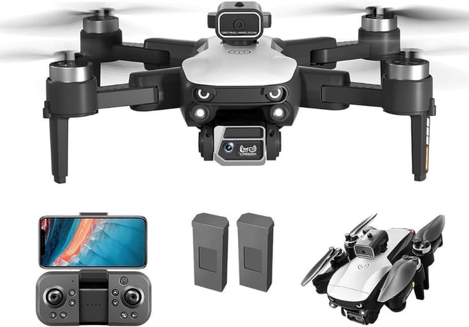 Thuys – Drones Met Camera Voor Volwassenen – Drones – Met Camera – 18cm x 17cm x 9cm – Zwart