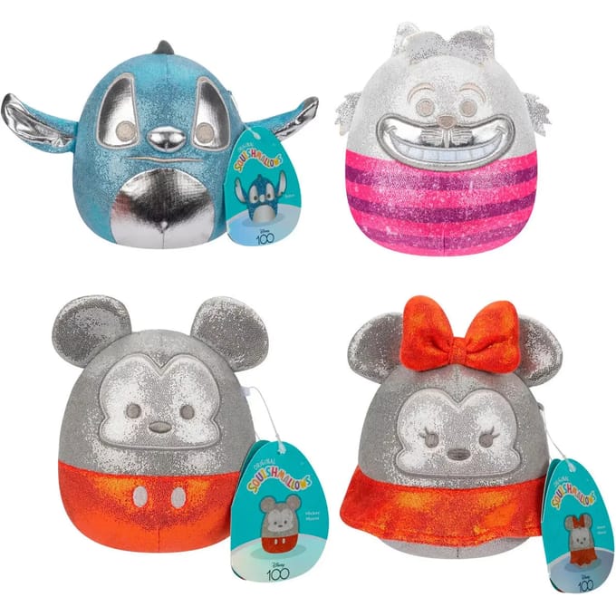 Disney 100th Anniversary 4Pack set1 - 5inch Squishmallow (Incl. Adoptiecertificaat)