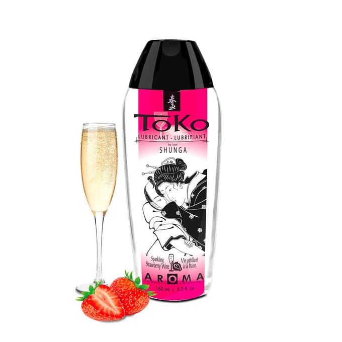 Shunga - Toko Glijmiddel - Strawberry Sparkling Wine - 165 ml