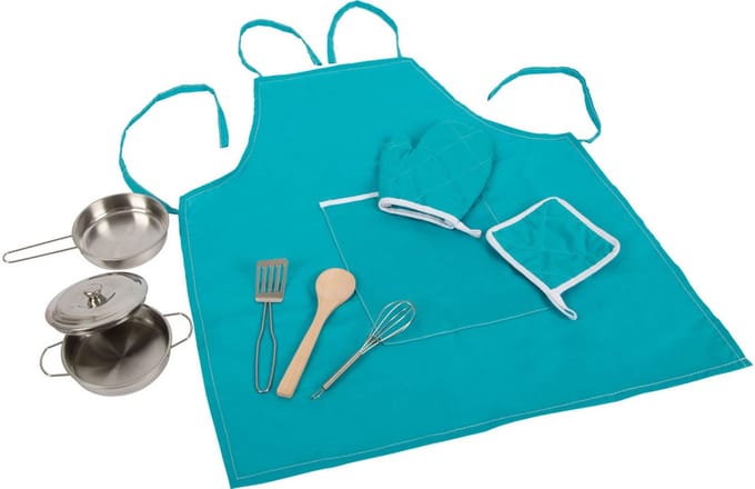 Small Foot - Play Cooking Set with Apron 9 pcs.