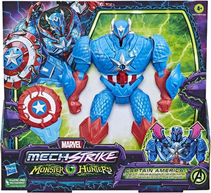 Marvel Mech Strike Monster Hunters Captain America 20 cm