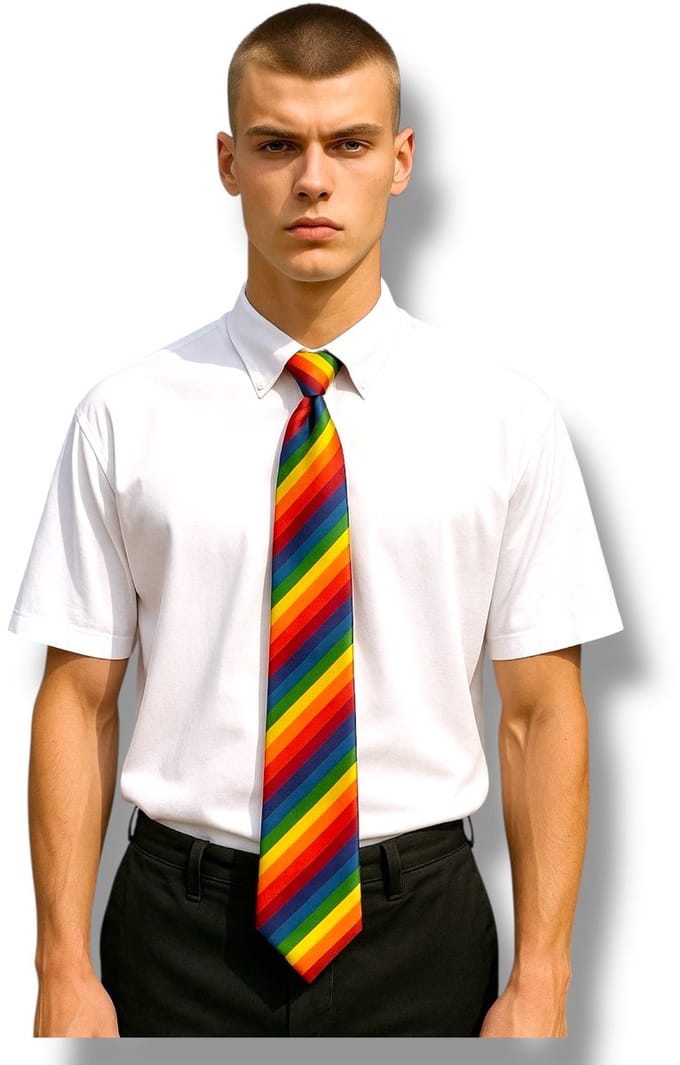 Regenboog Stropdas – Party Accessoire – Voor Feest of Theme Party