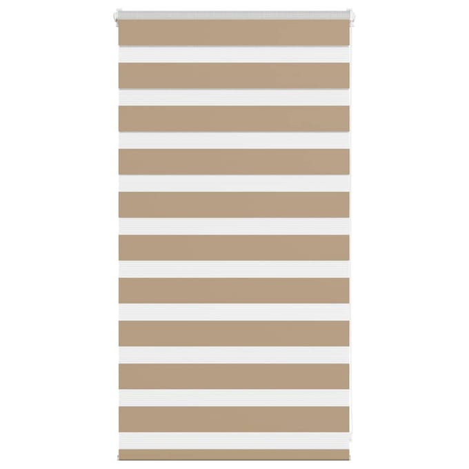 vidaXL - Zebra - Blind - 70x100 - cm - stofbreedte - 65,9 - cm - polyester - zandbruin