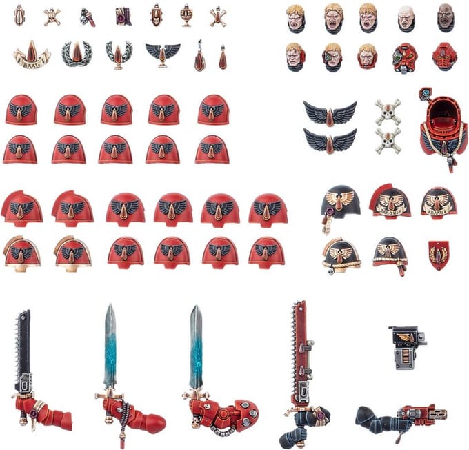 Beeldje Games Workshop Warhammer 40k - Blood Angels Upgrades & Transfers