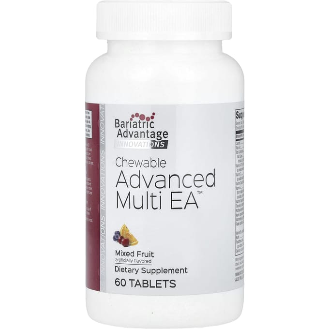 Bariatrische Voordeel, Kauwbare Geavanceerde Multi EA, Fruitmengsel, 60 Tabletten