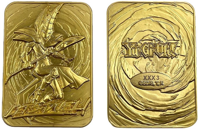 Yu-Gi-Oh! Replica Card Dark Magician (gold plated)