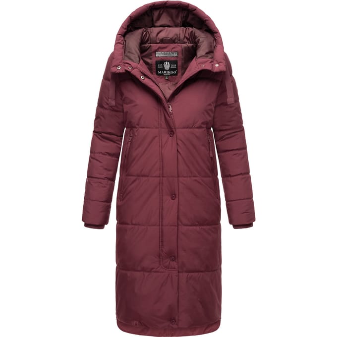Marikoo Soranaa dames winterjas – lang, warm & met capuchon