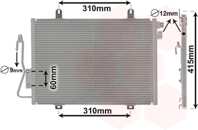 Van Wezel - LUCHTCONDENSATOR VOOR RENAULT CLIO 1998-2001 7700414103