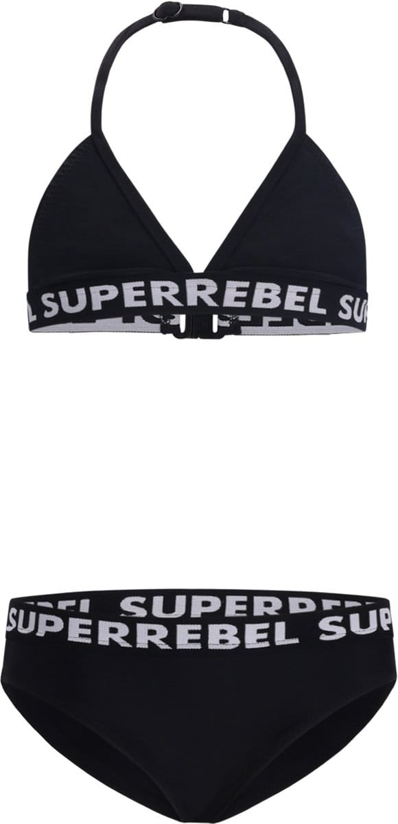SuperRebel R601-5002 Meisjes Bikini Black Maat 10-140
